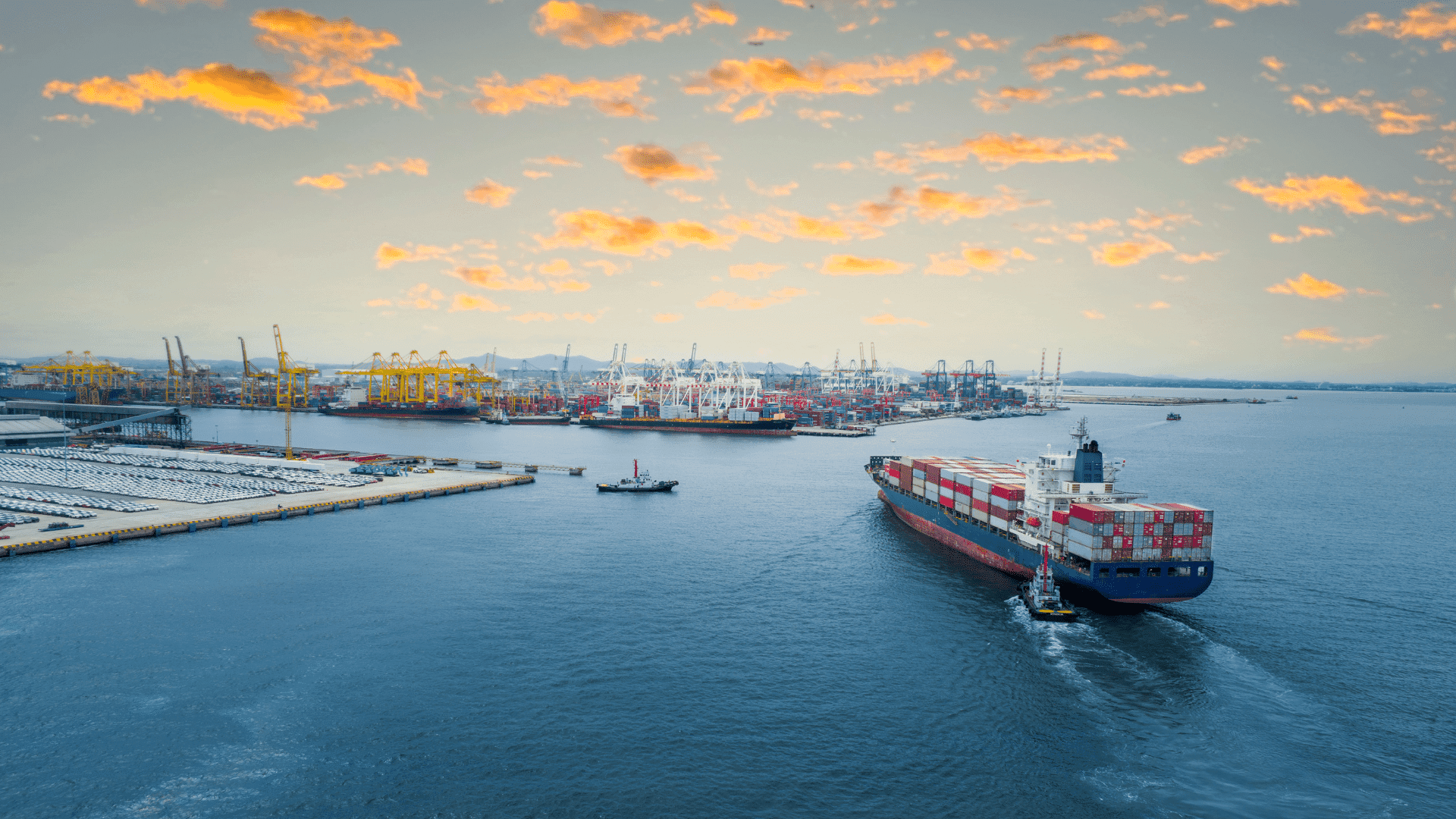 Containerhåndtering i havn